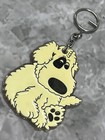 Vintage Dog 1980 s Plastic Painted Keychain Keyring