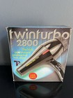 New Turbo Power Twinturbo 2800 Cold Matic Hair Dryer Black Never Used In Box Nib