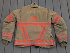 Firefighter Turnout Bunker Coat Jacket  Size 44  Brown  Lion Janesville 