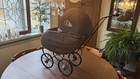 Antique Vintage Wicker Baby Doll Stroller Carriage  Victorian 1800   s-early 1900   