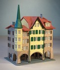 Z Scale -  Kibri K540 - Beautiful Town Center Building Pro-assembled  Nice