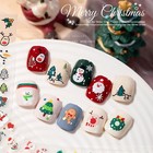 30 Sheets Christmas Nail Art Stickers 3d Snowflake Self-adhesive Nail Decal Xmas