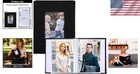 Elegant Black 4x6 Mini Photo Album - 52 Photos With Customizable Cover