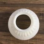 Vintage Milk Glass Lamp Shade Embossed Floral Victorian Style 2 1 8    Fitter
