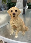 Sandicast Golden Retriever Figurine  Hand Painted  Indoor outdoor Use