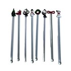 Vintage Blown Glass Christmas Drink Stirrers Swizzle Sticks