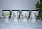 Beatrix Potter Peter Rabbit Egg Cups - Set Of 4 - Easter 2025 - Ceramic - New