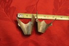 Vintage Horsehead Theme Western Cowboy Boot Tips Engraved Pair