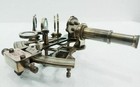 J scott Antique Sextant Nautical Brass Astrolabe Working Marine Vintage Box