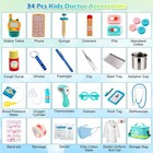Doctor Set Kit For Kids 34 Pcs Pretend Playset For Toddlers With Medical Bag