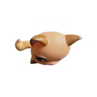 Lps Littlest Pet Shop Brown And Yellow Sitting Shorthair Green Eyes
