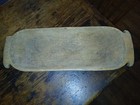 Primitive Antique Wooden Trencher   Dry Finish