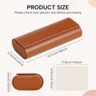 Glasses Case Hard Shell  Travel Sunglasses Case  Leather Hard Eyeglass Case For