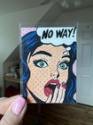 Aceo Print Of Pop Art Acrylic Painting     no Way     By Ranmadethis
