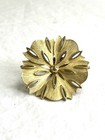 Vintage Trifari Brooch Sand Dollar Or Flower Pin