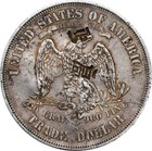 1876-s Trade Dollar Pcgs Au50 Chop Mark