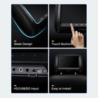 2pcs 9  Car Pillow Headrest Monitor Screen Game Dvd Player Hdmi  usb sd ir Black