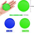 12pcs Air Hockey Pucks 2 5 Inch Replacement Pucks For Game Table  blue   Green 
