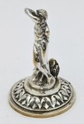 Small Antique Silver Plated Bronze Classical Male Figurine   Statue C1900