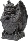 Ptc 6 5 Inch Resin Medieval Gargoyle With Shield Protection Statue