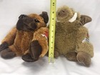 Pair Dan Dee Collectors Choice Plush Bulldog   Warthog Toys Bikers Tattoos Heart