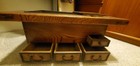 Japanese Hibachi - Coffee Table  Conversation Piece- 1940 s With Iron Kettle