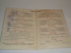 The Savoy 1959 Vintage Original Diner A La Carte Rare Menu French