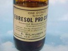 Vintage Amber Glass Bottle Euresol Pro Capillis Pharmacy Apothecary Medical