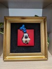 Goofy 3d Face In A Golden Frame - Disney Jie Gantofa Sweden - Vintage 80 s