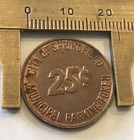 Springfield Illinois Home Of Abraham Lincoln Parking Token Coin Medal