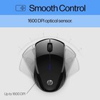 Hp X3000 G3 Wireless Mouse - Black  15-month Battery  Side Grips For Control  Tr