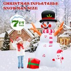 7ft Tall Christmas Inflatables Snowman Outdoor Decorations  Blow Up Snowman W   