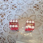Genuine Mandalay Bay Las Vegas Casino Craps Dice  Polished Red W  Serial   s