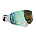 Heatvue Heatwave Heated Goggle - White  revo Blue yellow Tint  - Snowmobile Ski