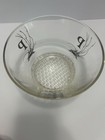 Vintage Monogram  p  Glass Ice Bucket   Mid Century Clear Barware  Retro Enterta