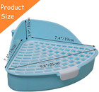 Small Rabbit Litter Box For Cage Triangle Potty Trainer Corner Bunny