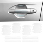 8pcs Clear Car Door Handle Protector     Transparent Anti-scratch Pet Film 