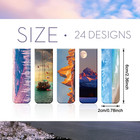 24 Pcs Magnetic Bookmarks Cute Landscape Magnetic Book Marks Page Clip Funny Mag