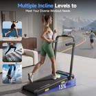 Walking Pad With 13  Incline  2 5 Hp Quiet Small Walking Machine For Home