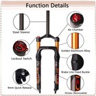 26  Fat Bike Air Suspension Fork 4 0 Tire Mtb beach snow Bicycle 1-1 8 Fork Disc