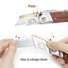 Workpro Folding Utility Knife Pocket Box Cutter Quick Change Blade W 10 Blade Us