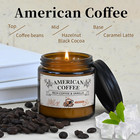 Americano Coffee Scented Soy Wax Candle     100  Natural Soy Wax  Recyclable Glass