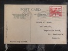1943 Jersey Channel Islands England Occupation Postcard Cover Water Works Valley