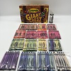 1997 Crayola Giant Chest Of Crayons 122 Count Original Box Sharpener Htf