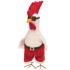Felt Holiday Santa Chicken Critter Mouse Christmas Ornament Gift Farmhouse Decor