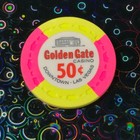  0 50 Golden Gate Casino Chip Las Vegas Nv