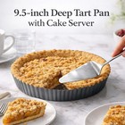 Yamteck 9 5 2 2 Inch Deep Tart Pan W  Pie Cake 9 5in 2 2in Deep  Black 
