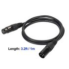 10pcs 3ft Dmx Cable Xlr Male To Female For Stage   Dj Lighting