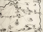 Original 1719 Antique Map The Isle Of Thanet Genuine Samuel Parker Old Engraving