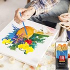 Best Model Miniature Paint Brushes Small Detail Art Paint Brush With Set 15 Pcs